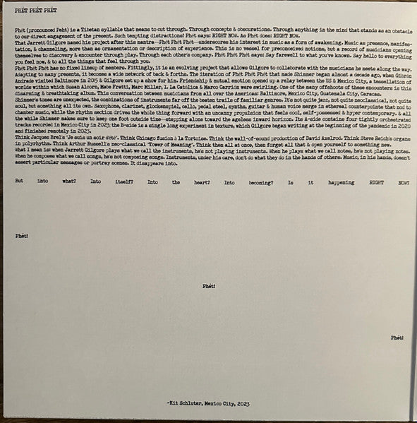 Phét Phét Phét : Shimmer (LP, Yel)