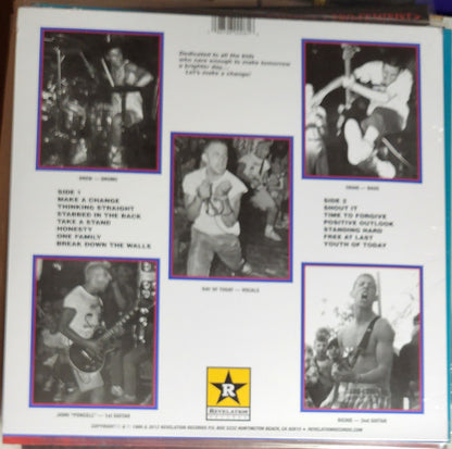 Youth Of Today : Break Down The Walls (LP, Album, Ltd, RE, Pin)