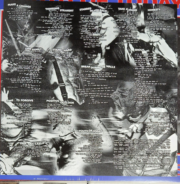 Youth Of Today : Break Down The Walls (LP, Album, Ltd, RE, Pin)