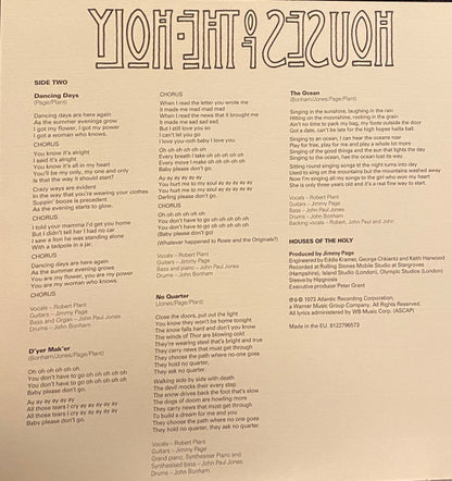 Led Zeppelin : Houses Of The Holy (LP, RM)