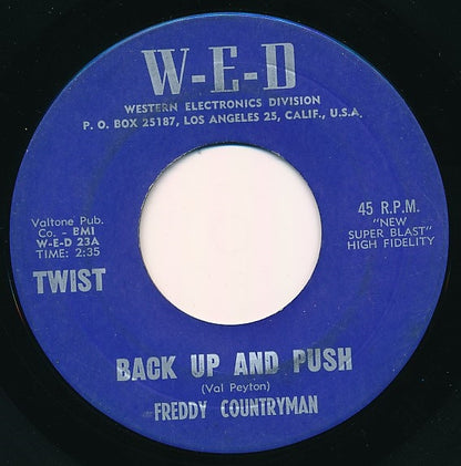 Freddy Countryman : Back Up And Push / The Raven (7")