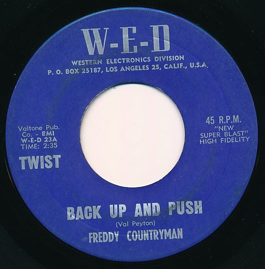 Freddy Countryman : Back Up And Push / The Raven (7")