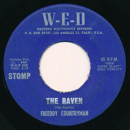 Freddy Countryman : Back Up And Push / The Raven (7")