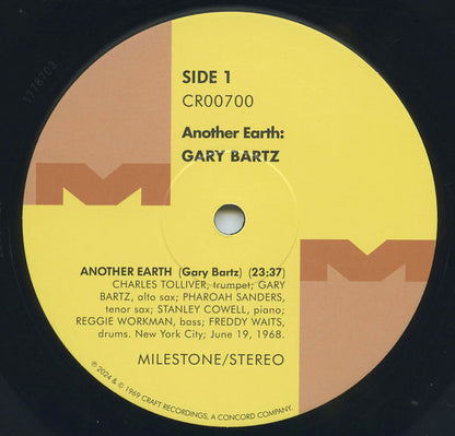Gary Bartz : Another Earth (LP, Album, Club, RE, 180)
