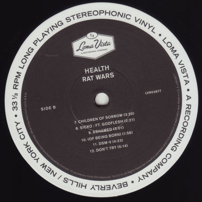 HEALTH (2) : Rat Wars (LP, Album, RP)