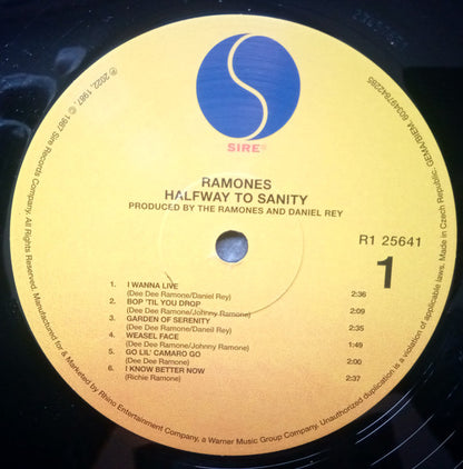 Ramones : Halfway To Sanity (LP, Album, RE, GZ )