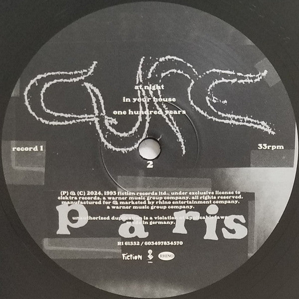 Cure* : Paris (2xLP, Album, RE, RM)