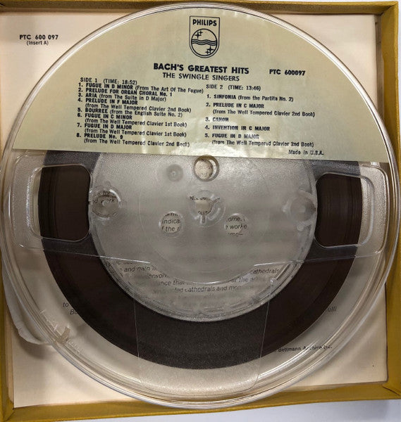 Swingle Singers* : Bach's Greatest Hits (Reel, Album)