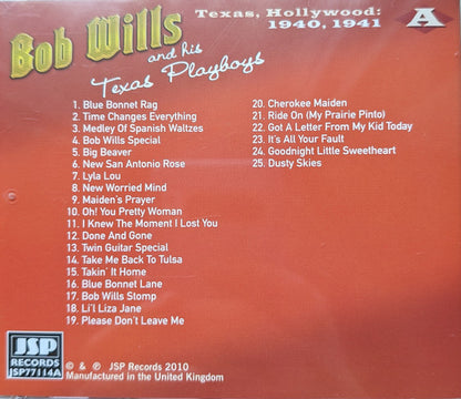 Bob Wills & His Texas Playboys : Texas, Hollywood And Chicago 1940-1947 (4xCD, Comp)