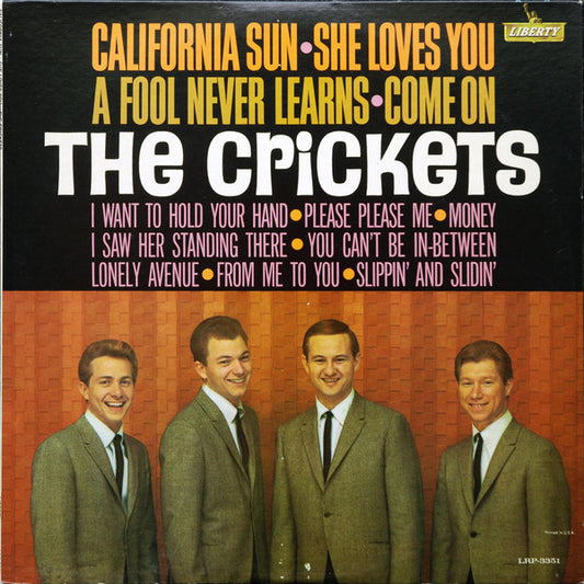 The Crickets (2) : California Sun / She Loves You (LP, Album, Mono)