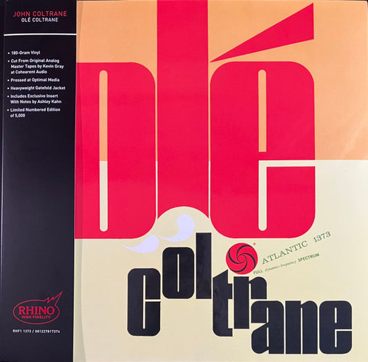 John Coltrane : Olé Coltrane (LP, Album, Ltd, Num, RE, 180)