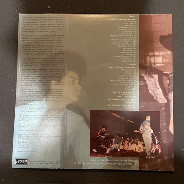 Void (12) : Sessions 1981-83 (LP, Comp, RE, Blu)