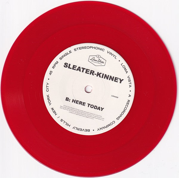 Sleater-Kinney : This Time / Here Today (7", RSD, Single, Ltd, Red)