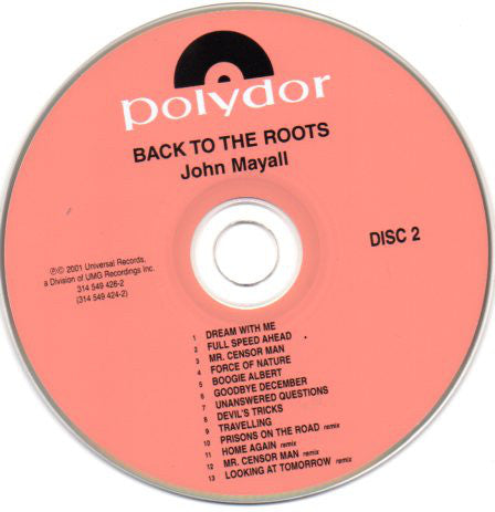 John Mayall : Back To The Roots (2xCD, Album, RE, RM)