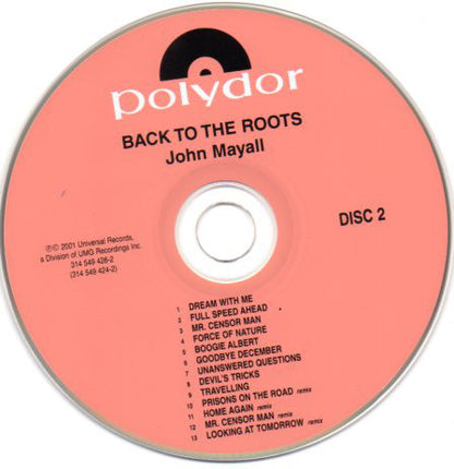 John Mayall : Back To The Roots (2xCD, Album, RE, RM)