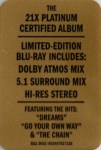 Fleetwood Mac : Rumours (Blu-ray, Blu-ray-A, Album, Ltd, RE, Multichannel, )