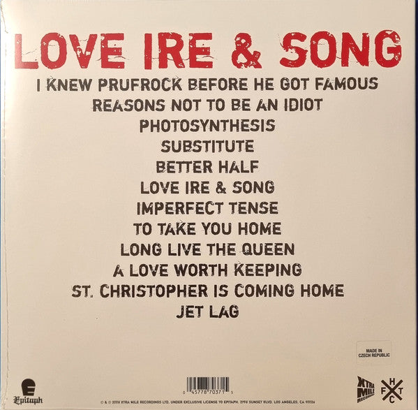 Frank Turner : Love Ire & Song (LP, Album, RE)