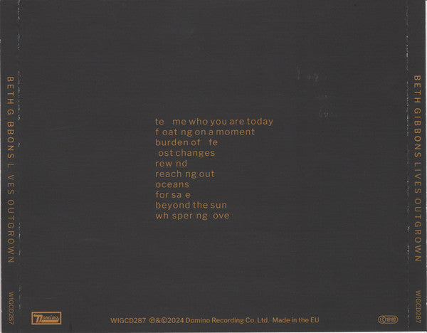 Beth Gibbons : Lives Outgrown (CD, Album)