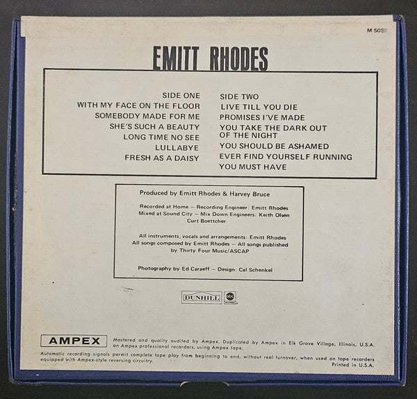 Emitt Rhodes : Emitt Rhodes  (Reel, 4tr Stereo, Album)