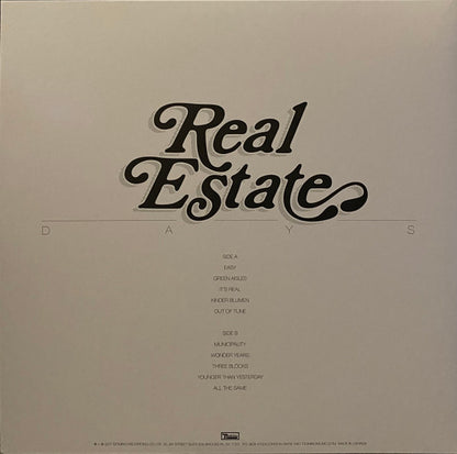 Real Estate (2) : Days (LP, Album, RP)
