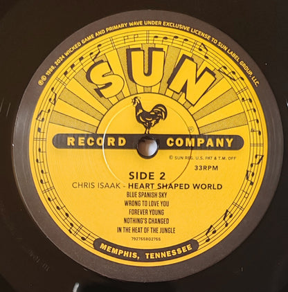 Chris Isaak : Heart Shaped World (LP, Album, RE)