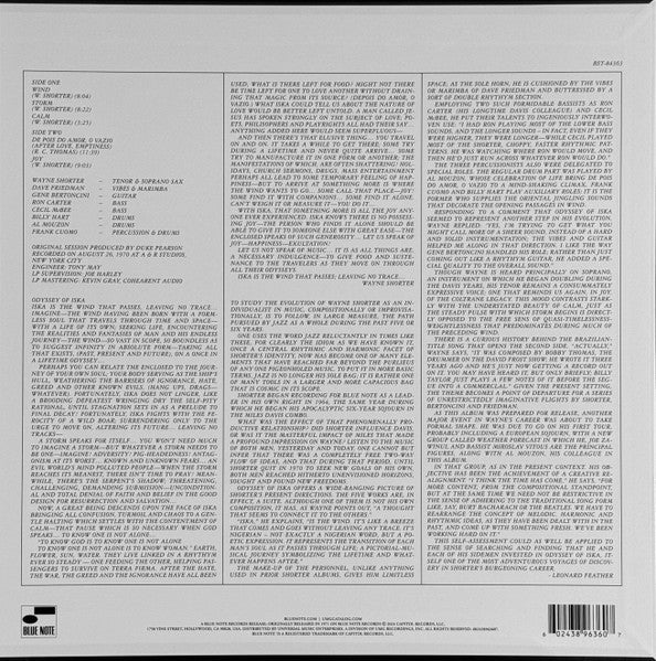 Wayne Shorter : Odyssey Of Iska (LP, Album, RE, 180)