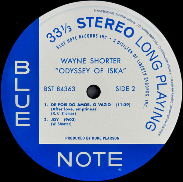 Wayne Shorter : Odyssey Of Iska (LP, Album, RE, 180)