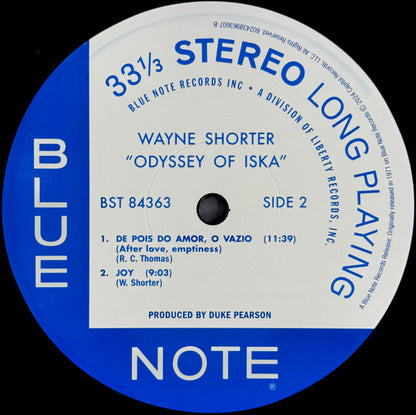 Wayne Shorter : Odyssey Of Iska (LP, Album, RE, 180)