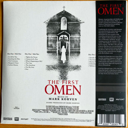 Mark Korven : The First Omen (Original Motion Picture Soundtrack) (2xLP, Tra)