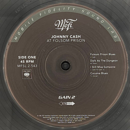 Johnny Cash : At Folsom Prison (2x12", Album, Num, RE, S/Edition, 180)