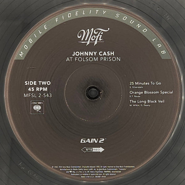 Johnny Cash : At Folsom Prison (2x12", Album, Num, RE, S/Edition, 180)