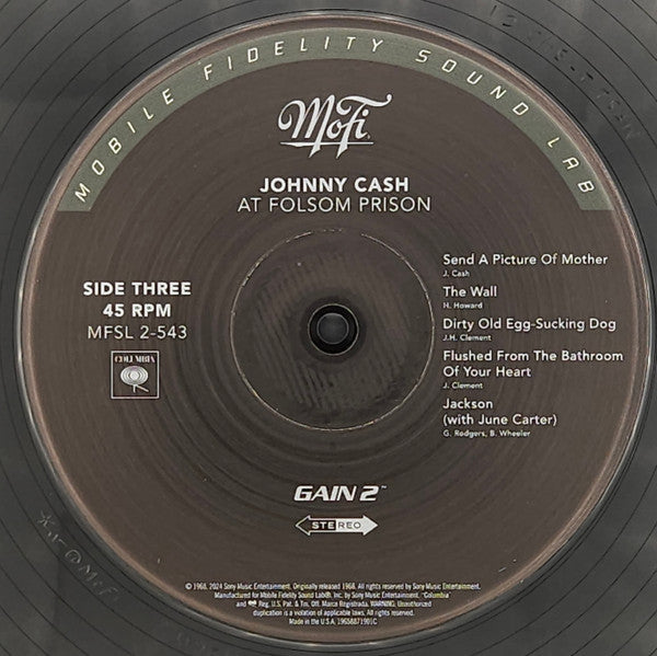 Johnny Cash : At Folsom Prison (2x12", Album, Num, RE, S/Edition, 180)