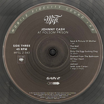 Johnny Cash : At Folsom Prison (2x12", Album, Num, RE, S/Edition, 180)