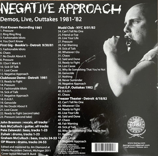 Negative Approach : Nothing Will Stand In Our Way (LP, Comp, RP)