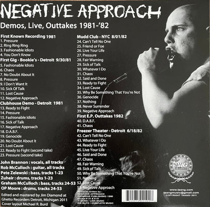 Negative Approach : Nothing Will Stand In Our Way (LP, Comp, RP)