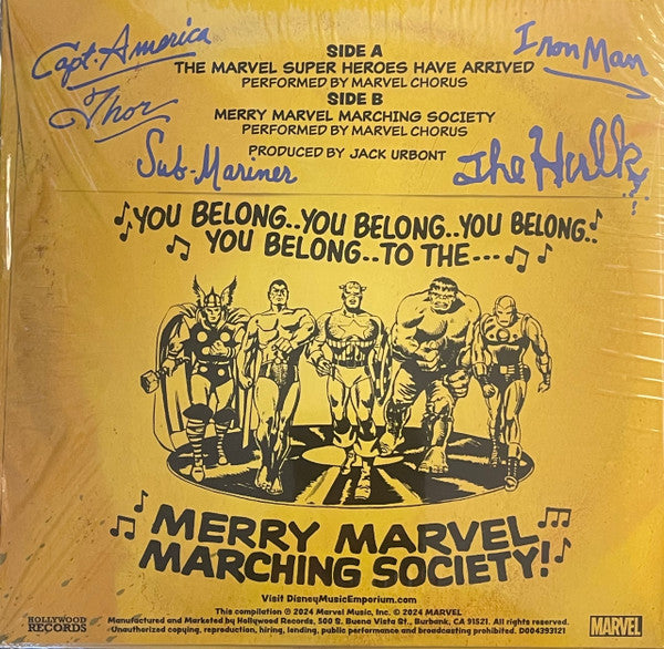 Marvel Chorus : The Marvel Super Heroes Have Arrived / Merry Marvel Marching Society (7", Single, RE, RM)