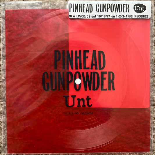 Pinhead Gunpowder : Unt (Flexi, 7", Single, Ltd, Red)
