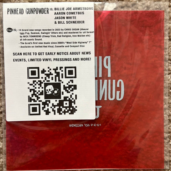 Pinhead Gunpowder : Unt (Flexi, 7", Single, Ltd, Red)
