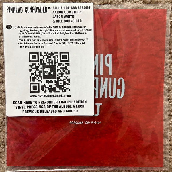 Pinhead Gunpowder : Unt (Flexi, 7", Single, Ltd, Red)