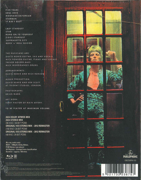 David Bowie : The Rise And Fall Of Ziggy Stardust And The Spiders From Mars (Blu-ray, Blu-ray-A, Album, RE, RM, Multichannel, D)