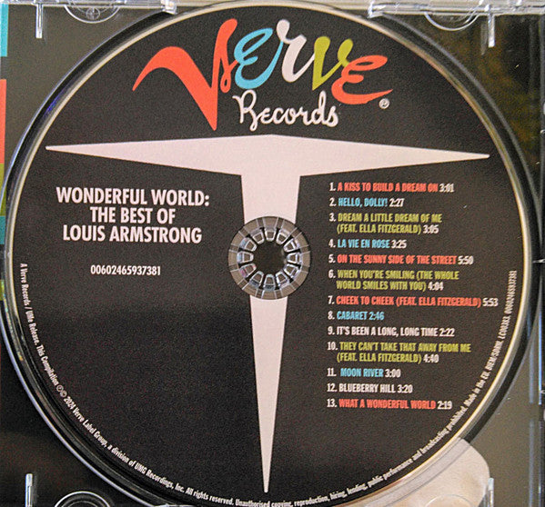 Louis Armstrong : Wonderful World - The Best Of Louis Armstrong  (CD, Comp)