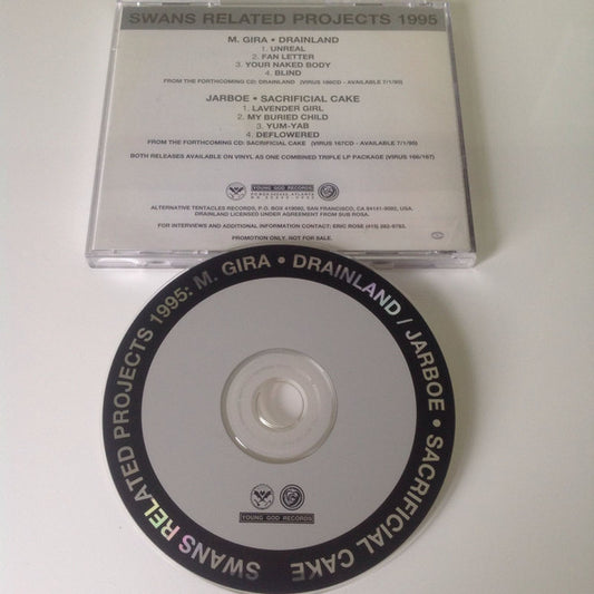 M. Gira* / Jarboe : Swans Related Projects 1995: M. Gira • Drainland / Jarboe • Sacrificial Cake  (CD, Promo, Smplr)