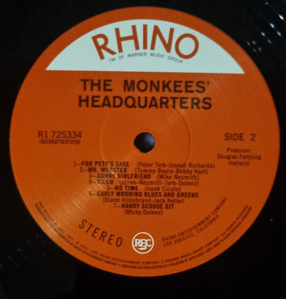 The Monkees : Headquarters (2xLP, Album, Dlx, RE, RM)