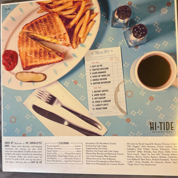 The Surfrajettes : Easy As Pie (LP, Album, Key)