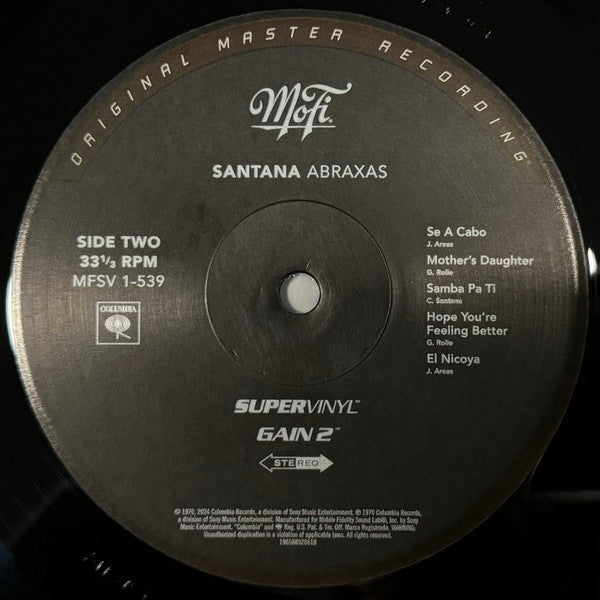 Santana : Abraxas (LP, Album, M/Print, Num, RE, RM, S/Edition, 180)