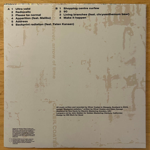 Oliver Coates : Throb, Shiver, Arrow Of Time (LP, Album)