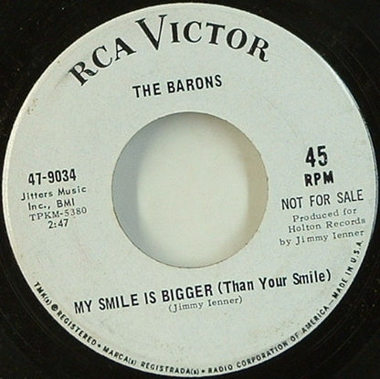 The Barons (14) : Since You're Gone / My Smile Is Bigger (Than Your Smile) (7", Promo)