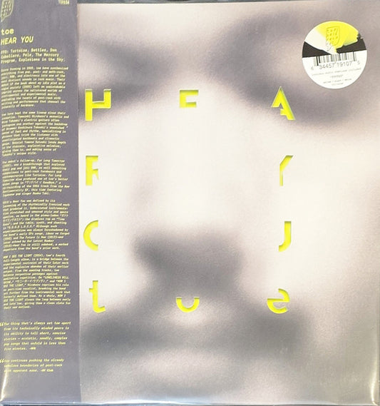 toe (5) : Hear You (LP, Album, RE, Yel)