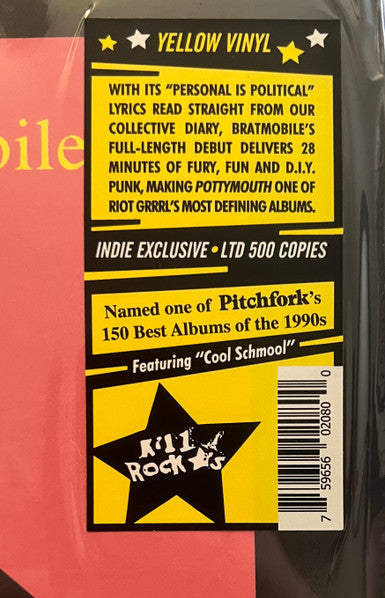 Bratmobile : Pottymouth (LP, Ltd, RP, Yel)