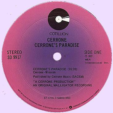 Cerrone : Cerrone's Paradise (LP, Album, Mon)